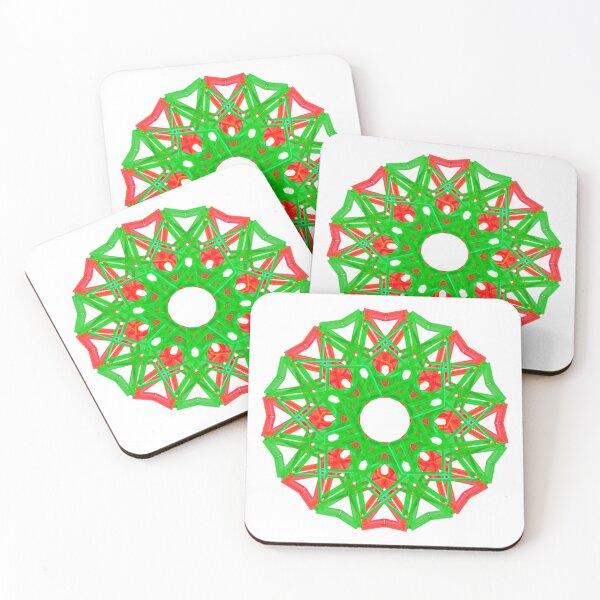 Item preview, Christmas mandala, abstract art designed and sold by Meo Design.