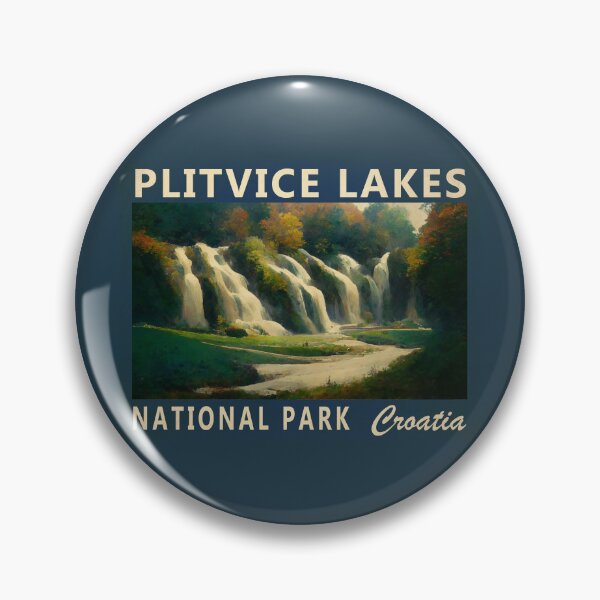 Item preview, Plitvice Lakes National Park Croatia Vintage designed and sold by KrisSidDesigns.