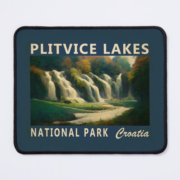 Item preview, Plitvice Lakes National Park Croatia Vintage designed and sold by KrisSidDesigns.