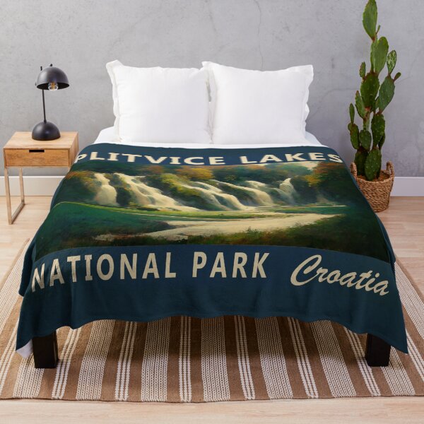 Item preview, Plitvice Lakes National Park Croatia Vintage designed and sold by KrisSidDesigns.