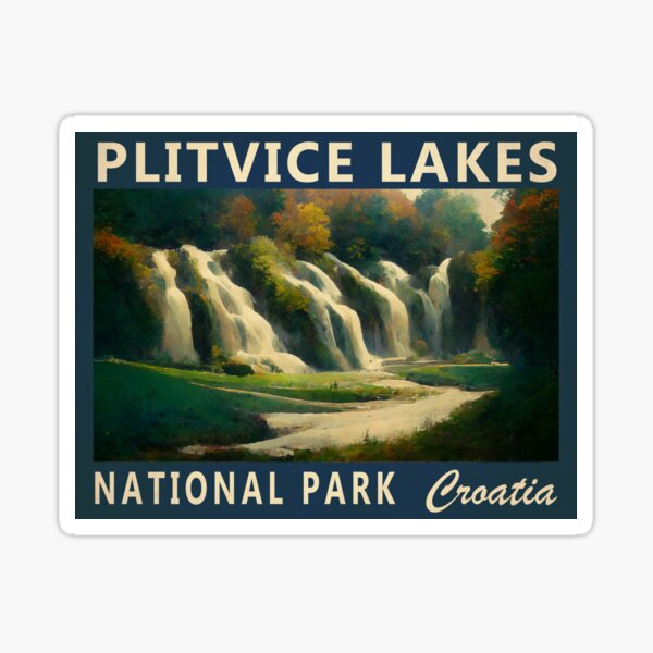 Item preview, Plitvice Lakes National Park Croatia Vintage designed and sold by KrisSidDesigns.