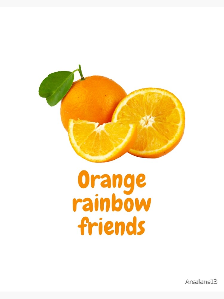 Orange X Yellow Mistletoe (Rainbow Friends) | Art Board Print