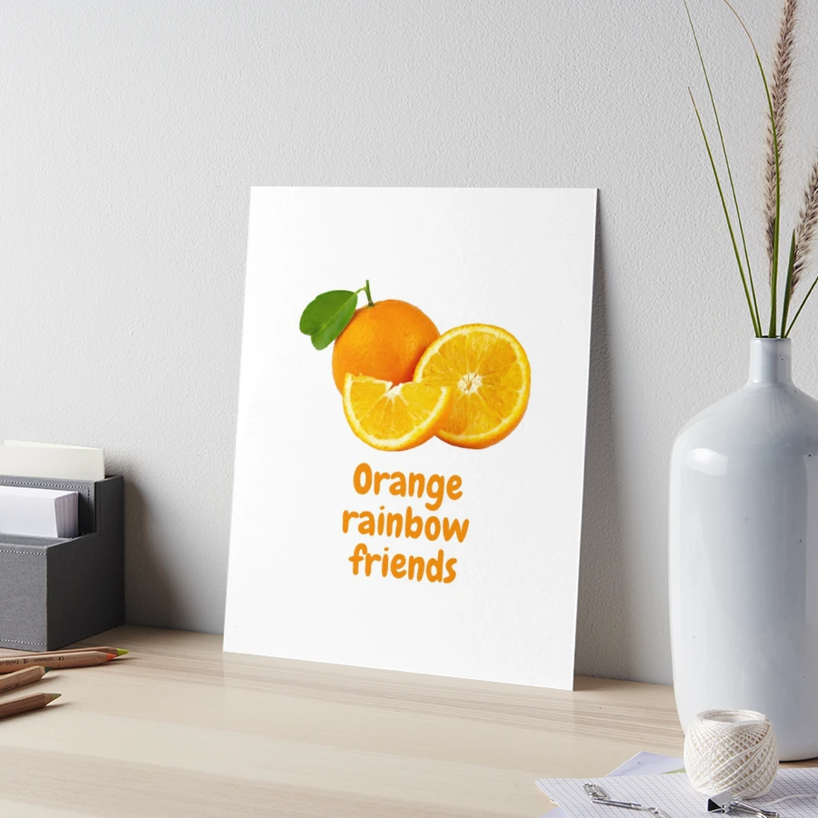 Orange from Rainbow friends - George - Paintings & Prints