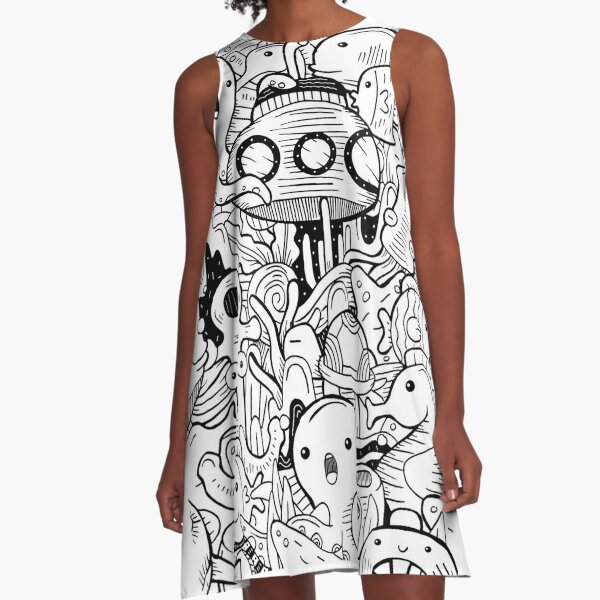 Doodle Art Dresses for Sale Redbubble