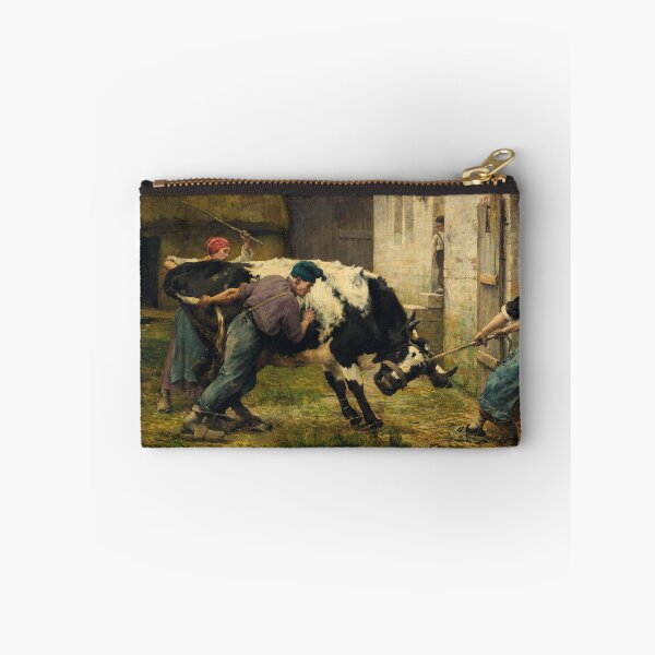 Item preview, Dans la Ferme (In the Farm) | Julien Dupre | 1925 French Cow Art designed and sold by CJET.