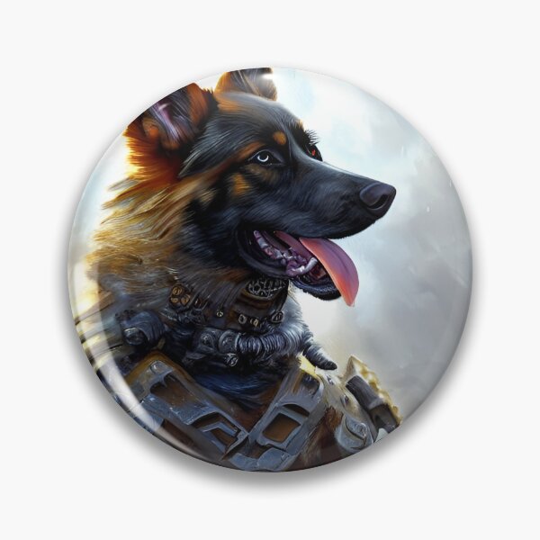 Item preview, AI Generated Art, War German Shepherd designed and sold by RabbitHoleMI.