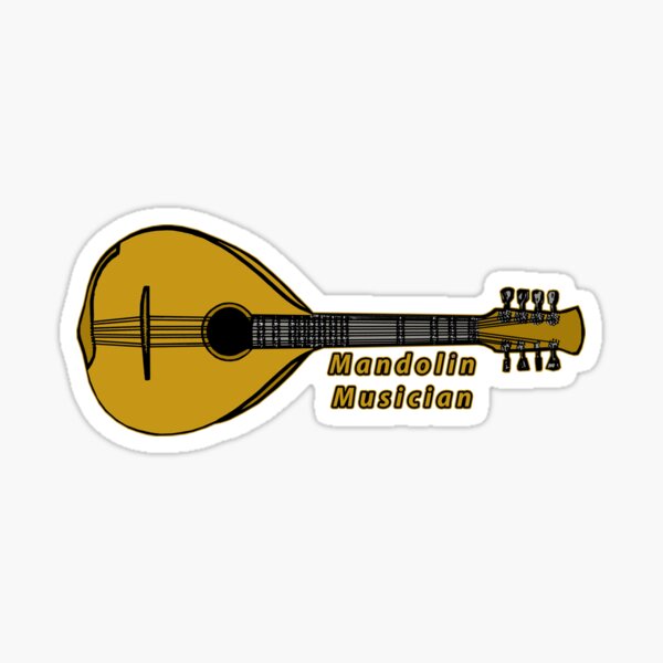 "Mandolin Musician" Sticker for Sale by janraydesigns Redbubble