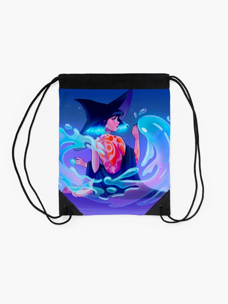 Alternate view of Water Witch Drawstring Bag