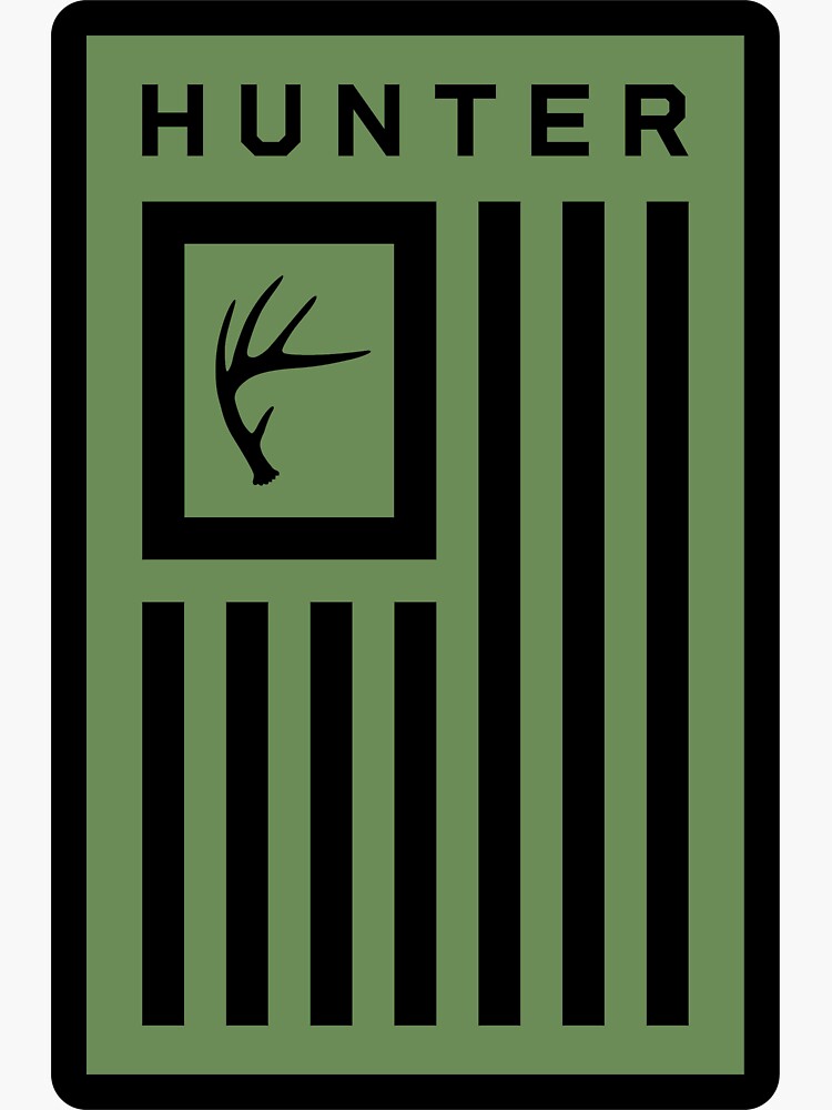 "American Deer Hunter" Sticker for Sale by RoughTrek Redbubble