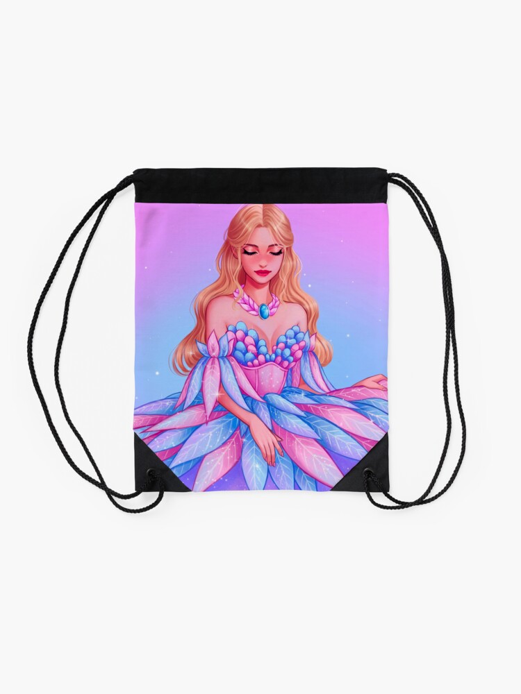 Alternate view of Barbie as Odette Drawstring Bag