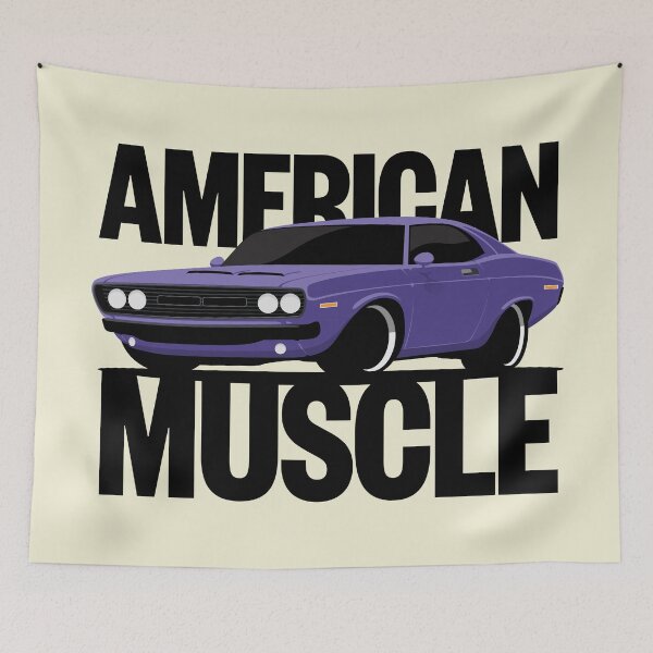Item preview, American Muscle Pony Car Illustration designed and sold by blackdogshop.