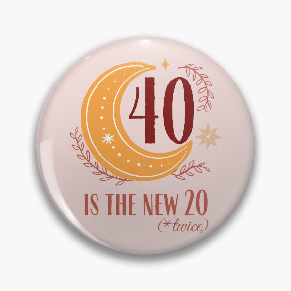 Item preview, 40 Is The New 20 (x twice) 40th Birthday Typography designed and sold by bolimj.