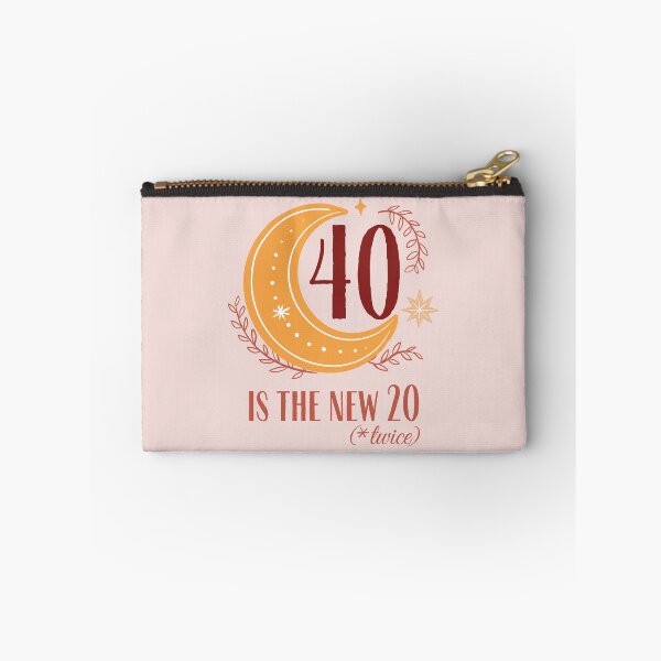 Item preview, 40 Is The New 20 (x twice) 40th Birthday Typography designed and sold by bolimj.