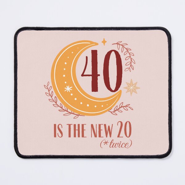 Item preview, 40 Is The New 20 (x twice) 40th Birthday Typography designed and sold by bolimj.