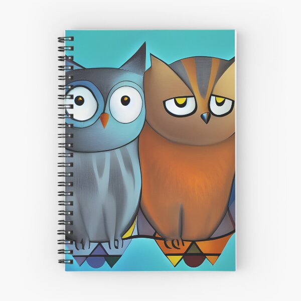 Item preview, Cute Friends Cat and Owl Sitting Together  designed and sold by DanTheManDan.