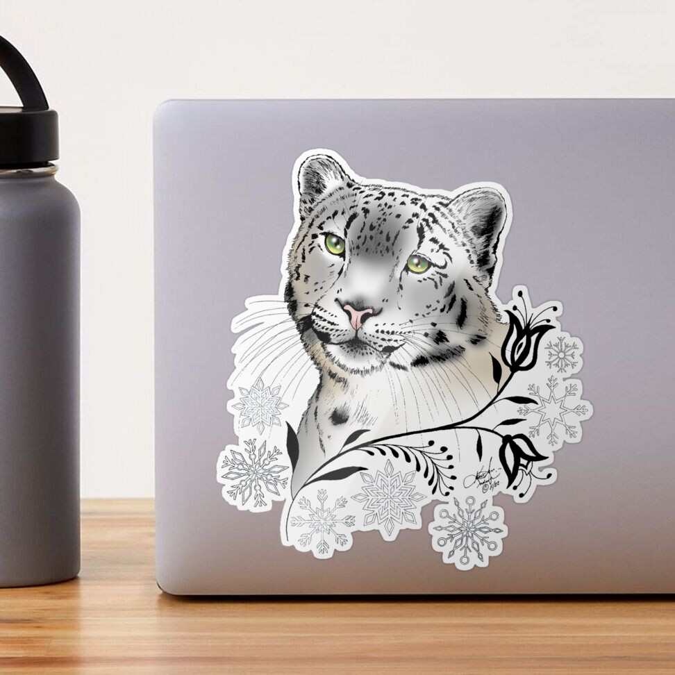 Snow Leopard sticker – Big Moods