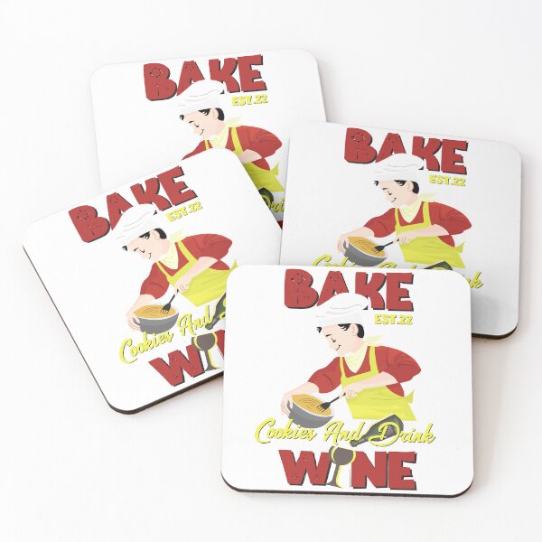 Item preview, BAKE COOOKIES AND DRINK WINE designed and sold by GAADesignz.