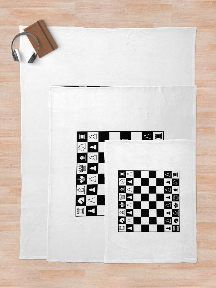 Alternate view of Chess Board Throw Blanket