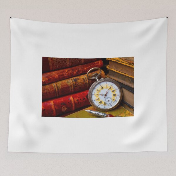 Item preview, Beautiful Old Pocket Watch And Stacked Books designed and sold by Garry Gay.