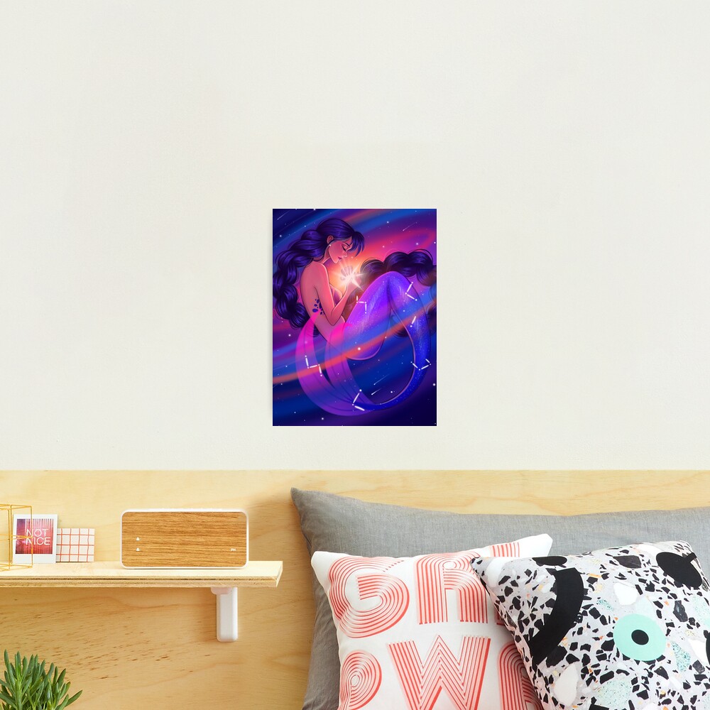 Galaxy Mermaid Photographic Print