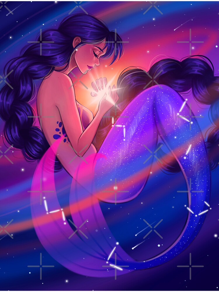 Galaxy Mermaid by virtualbunnyy