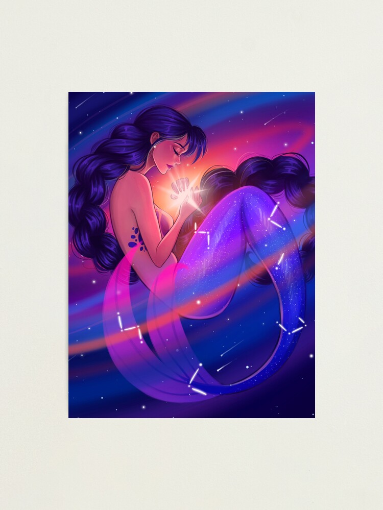 Alternate view of Galaxy Mermaid Photographic Print