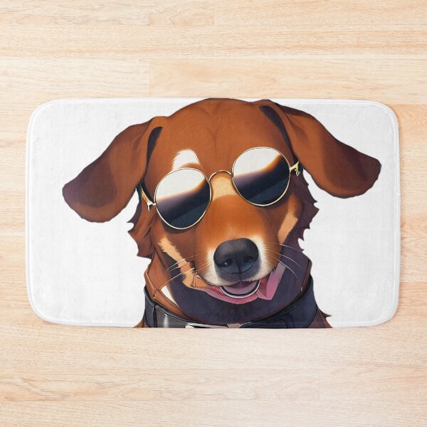 Item preview, Cool Dog Wearing Sunglasses Sticker designed and sold by BAYFAIRE.