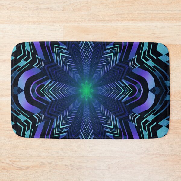 Item preview, Purple Blue Abstract Flower Mandala designed and sold by adoredigitals.