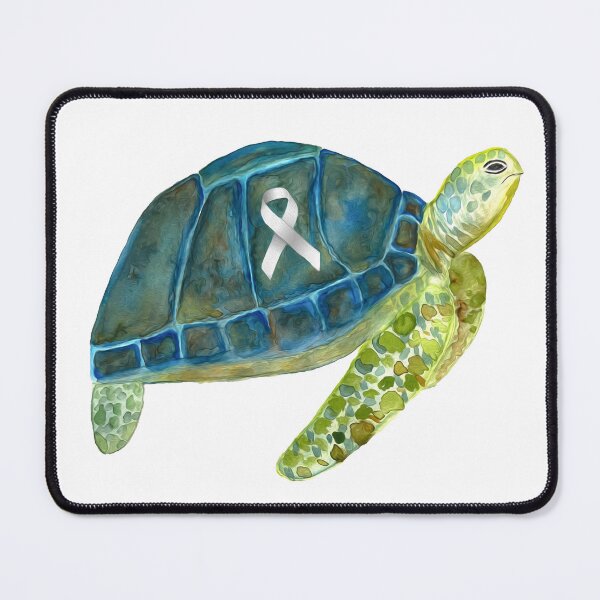 Item preview, Sea turtle raising awareness for lung cancer designed and sold by Sherryjh.