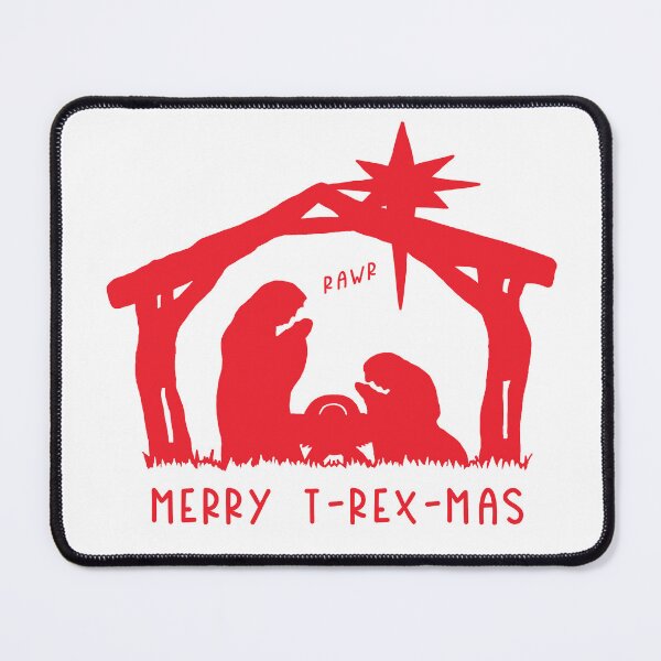 Item preview, Christmas Cheer: Merry T-Rex-Mas (red text) designed and sold by Ofeefee.