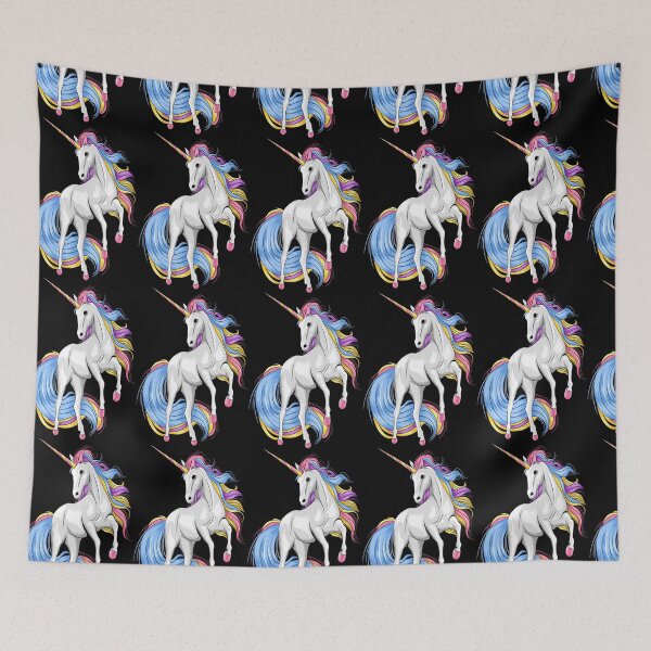 Item preview, BEAUTIFUL PRANCING COLORFUL UNICORN designed and sold by sailorsam1805.