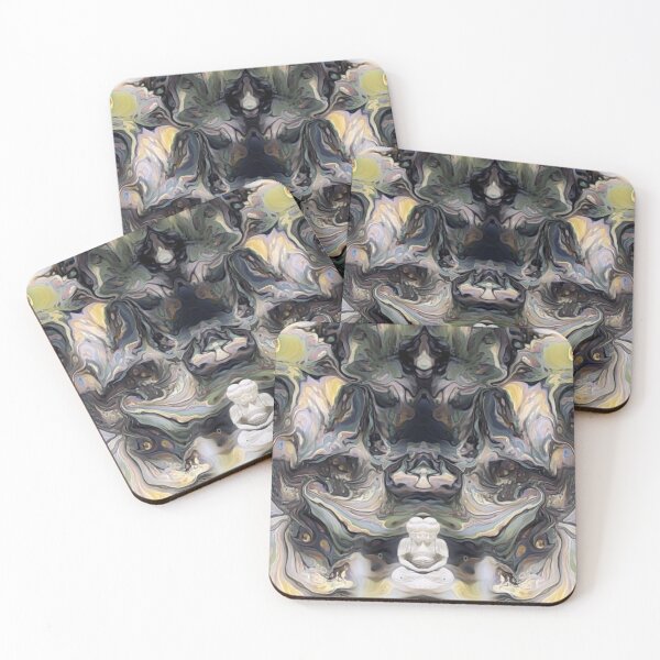 Item preview, Enlightened Ones yellow gray tones by Superfluidsoul designed and sold by superfluidsoul.