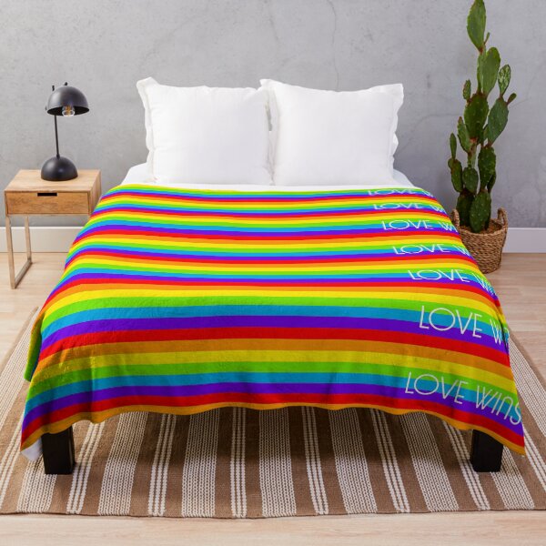 Item preview, LGBT Love Wins Rainbow  flag Typographic designed and sold by Lgbtq-life.
