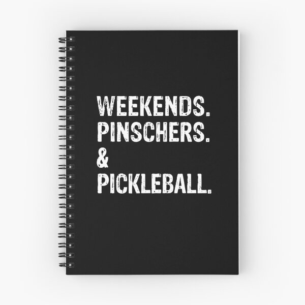 Item preview, Weekends Pinschers and Pickleball Funny Doberman Gift  designed and sold by Guarddogdrive.