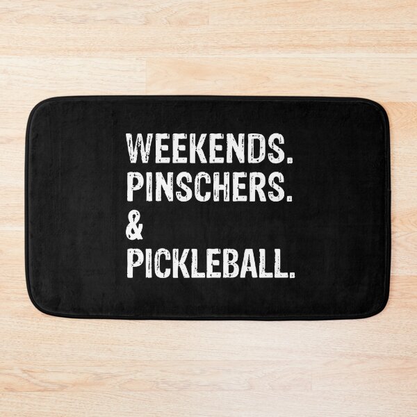 Item preview, Weekends Pinschers and Pickleball Funny Doberman Gift  designed and sold by Guarddogdrive.