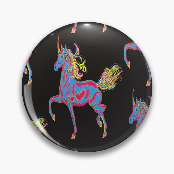 Artikelvorschau, NEON PRANCING COLORFUL MANED UNICORN entworfen und verkauft von sailorsam1805.