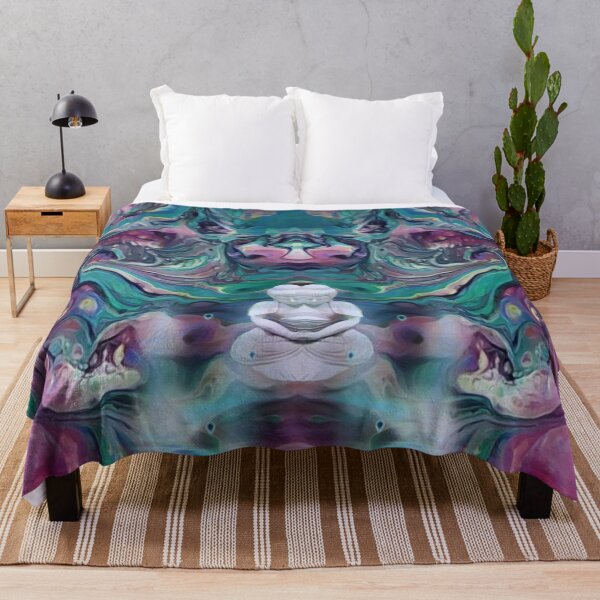 Item preview, Enlightened Ones purple teal tones by Superfluidsoul designed and sold by superfluidsoul.