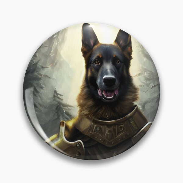 Item preview, AI Generated Art, War German Shepherd designed and sold by RabbitHoleMI.