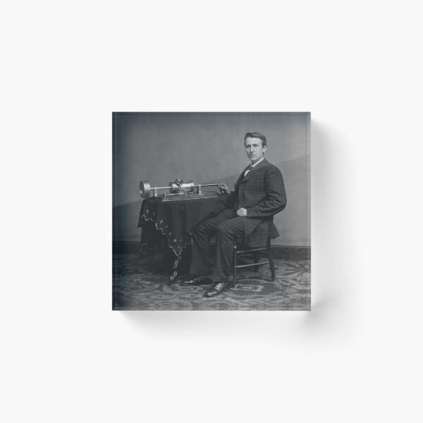 Item preview, Thomas Edison and His Phonograph designed and sold by warishellstore.