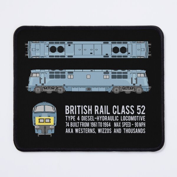 Item preview, British Rail Class 52 Western Wizzo Locomotive Diagrams Gift designed and sold by Maljonic.
