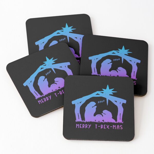 Item preview, Christmas Cheer: Merry T-Rex-Mas (blue-purple text) designed and sold by Ofeefee.