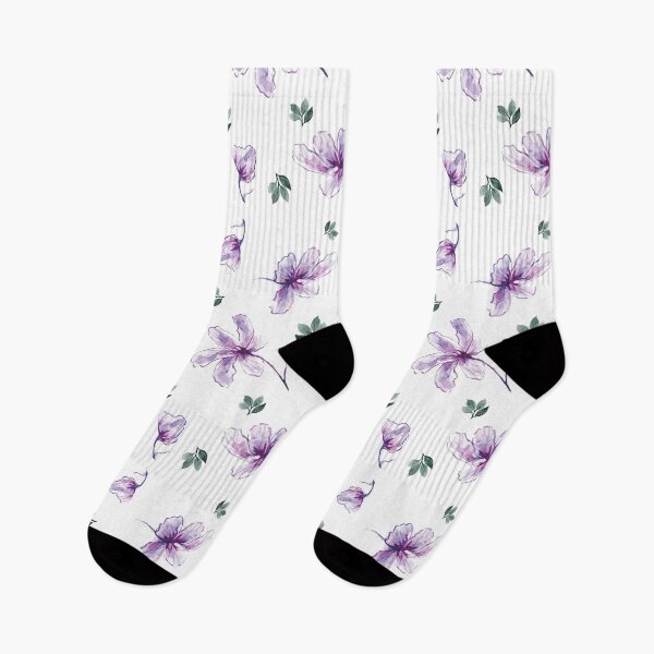 Item preview, Delicate Light Purple Watercolor Flowers  designed and sold by GoldenPine.