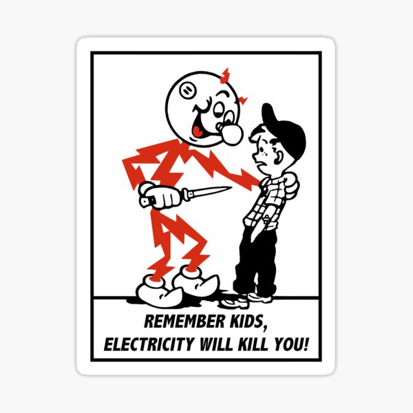 Remember Electricity Kill Stickers pack Stickers Adults - Temu