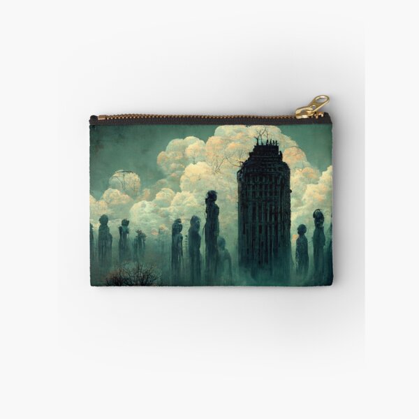 Item preview, Creepy Old Town - Surrealist Digital Art of a Nightmare Landscape designed and sold by Neitherworld-BJ.