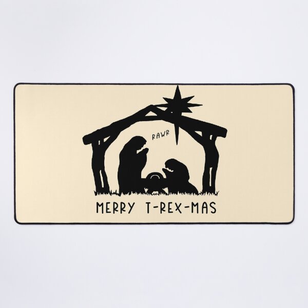 Item preview, Christmas Cheer: Merry T-Rex-Mas (black text) designed and sold by Ofeefee.