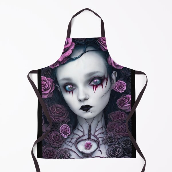 Item preview, Beautiful Gothic Girl with Roses designed and sold by GhastlyThings.