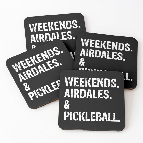 Item preview, Weekends Airedale and Pickleball Funny Dog Gift  designed and sold by Guarddogdrive.