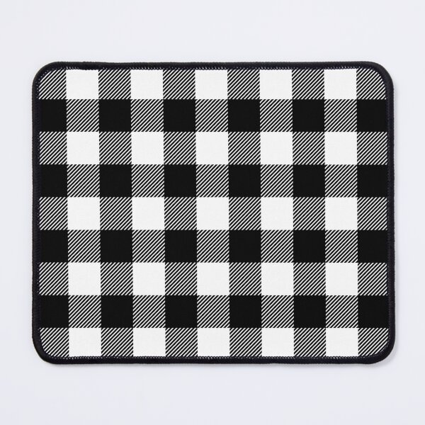Item preview, White and Black Buffalo Check Plaid Pattern - White and Black Plaid designed and sold by gjsart.