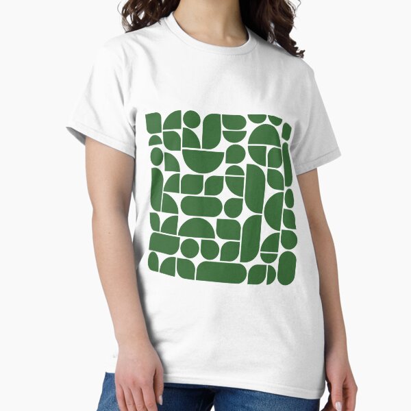 Item preview, Minimal Geometric Shapes 04 | Abstract Art Mid Century Bauhaus Inspired Green designed and sold by MarleneCanto.