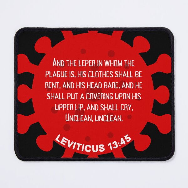 Item preview, Cry; Unclean! Unclean!, Leviticus 13:45, Bible Scripture  designed and sold by VerseforWear.